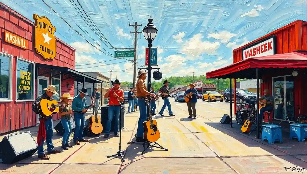 How can I effectively market myself as a new country artist?